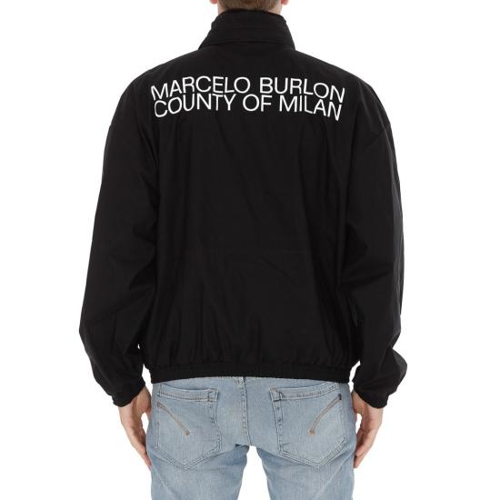  마르셀로 불론 자켓 CMBD008E20FAB001 1001 Black - MARCELO BURLON