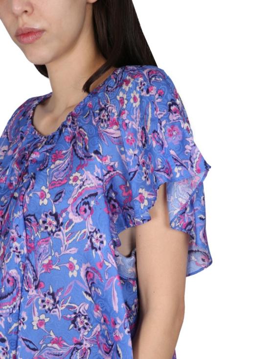  이자벨마랑 블라우스 HT0138FA A2J03I30BU Blue - ISABEL MARANT