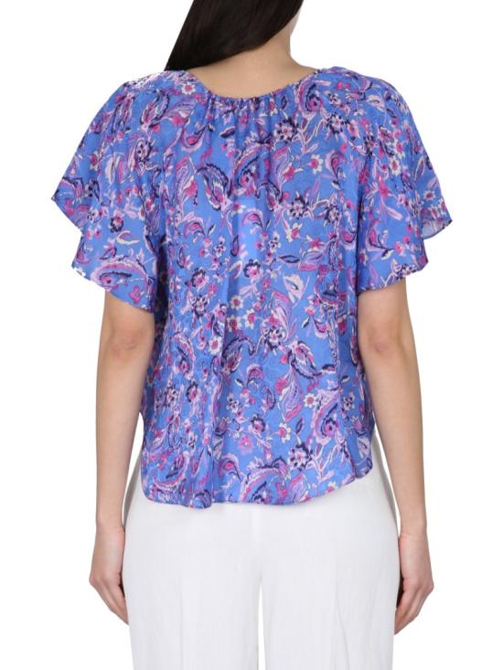  이자벨마랑 블라우스 HT0138FA A2J03I30BU Blue - ISABEL MARANT