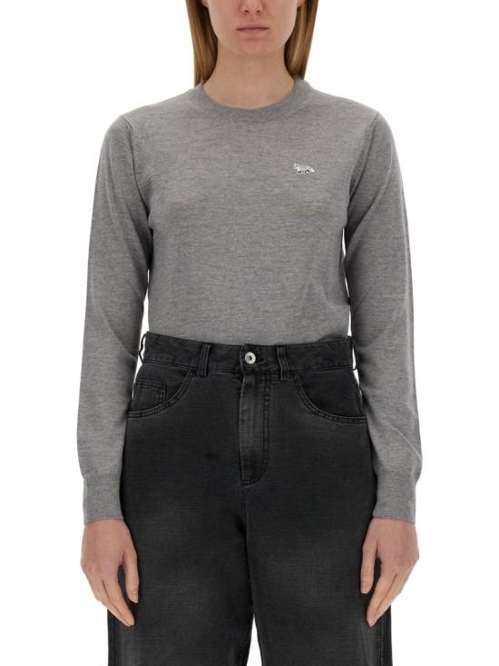  메종키츠네 베이비 폭스 패치 레귤러 스웨터 MW00816KT1036 H131 Grey