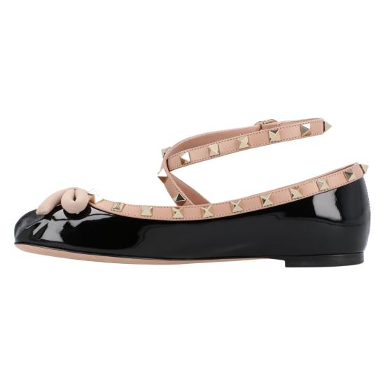  발렌티노 가라바니 플랫 슈즈 5W2S0HB6VNWN71 Black - VALENTINO GARAVANI