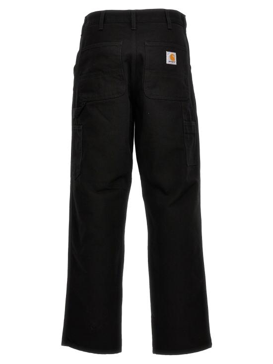 26FW 칼하트 WIP 디어본 캔버스 싱글 니 팬츠 I0314978902 Black - CARHARTT WIP