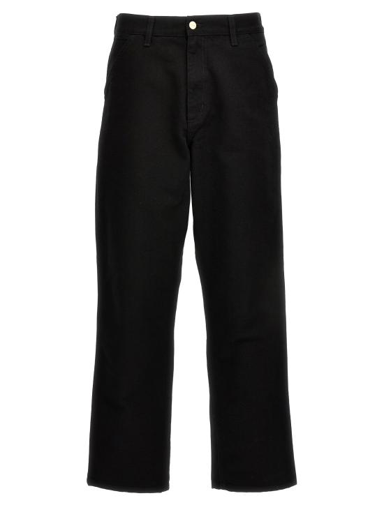 26FW 칼하트 WIP 디어본 캔버스 싱글 니 팬츠 I0314978902 Black