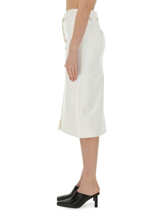  쿠레쥬 미디 스커트 124CJU155 VY00140001 White - COURREGES