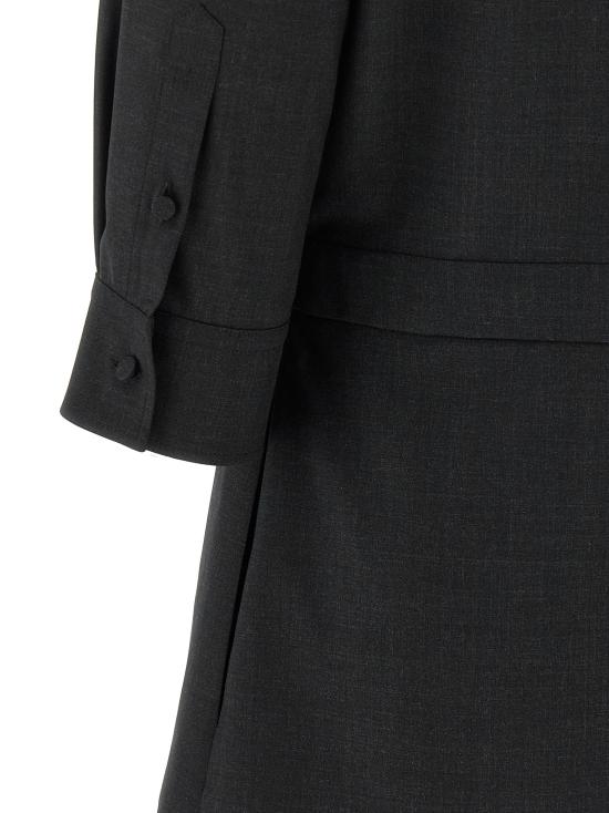 25FW 구찌 홀스빗 울 드레스 836243Z8B121054 Gray - GUCCI