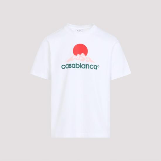 25FW 카사블랑카 반팔 티셔츠 MPF25JTS00103 White - CASABLANCA