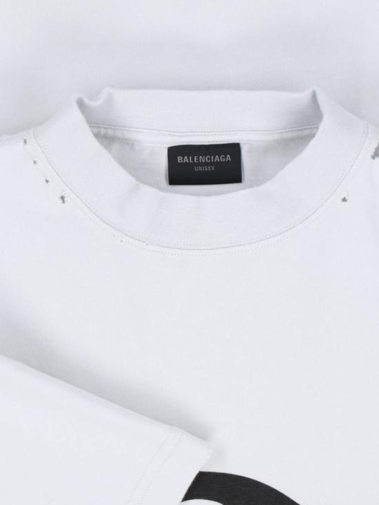 25SS 발렌시아가 3B 리퀴파이드 오버사이즈 티셔츠 787349 TRVS89081 White - BALENCIAGA
