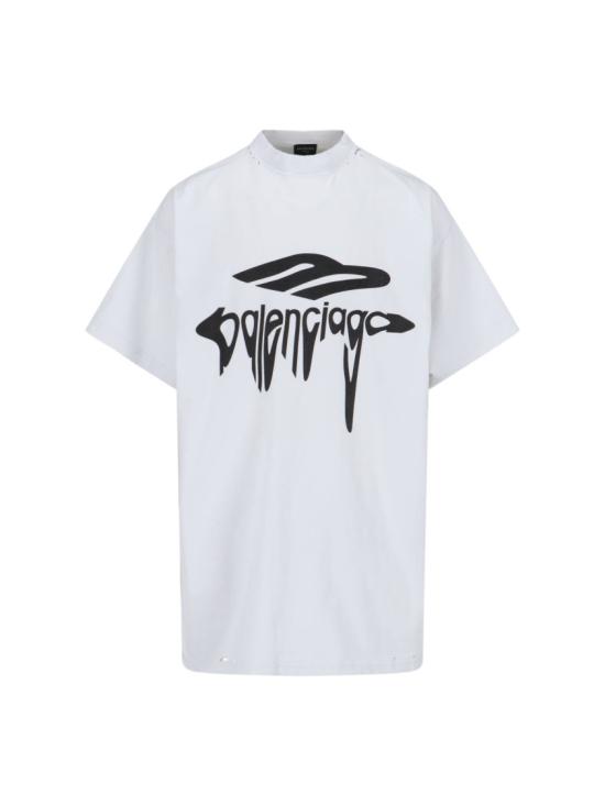 25SS 발렌시아가 3B 리퀴파이드 오버사이즈 티셔츠 787349 TRVS89081 White