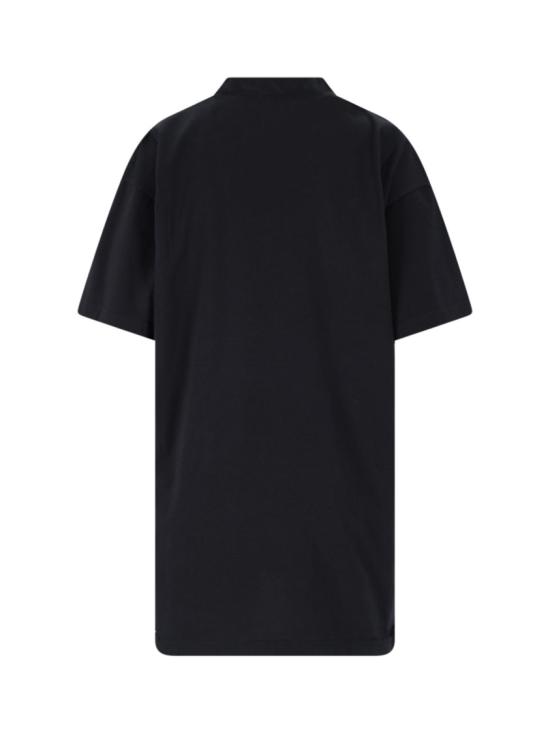 25SS 발렌시아가 옵틱컬 오버사이즈 티셔츠 811688 TRVU69034 Black - BALENCIAGA