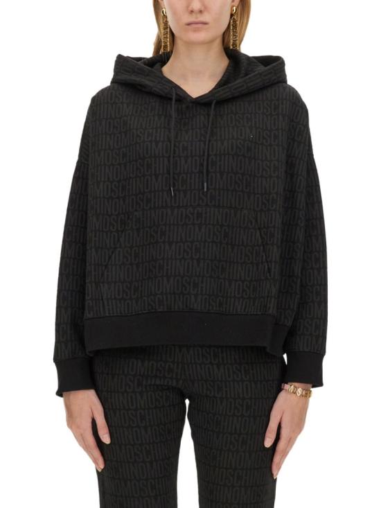  모스키노 후드 티셔츠 17067729 1555 Black