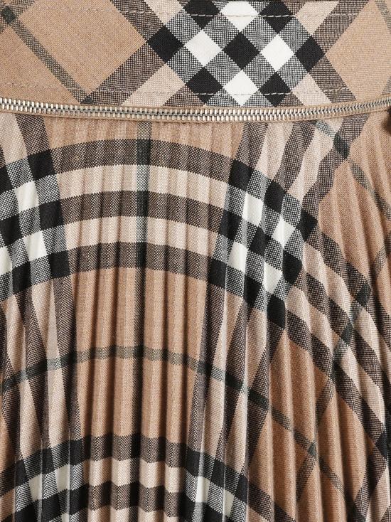  버버리 체크 플리츠 스커트 8093011 C1202 Brown - BURBERRY