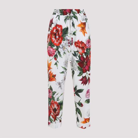 25FW 돌체앤가바나 스트레이트 팬츠 FTDC3T HS5TQ White - DOLCE & GABBANA