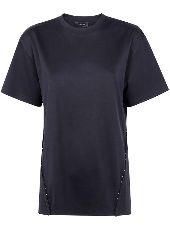 25FW 뮈글러 반팔 티셔츠 25F3TS01206016 199 BLACK