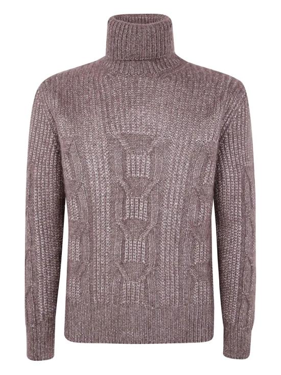 25FW 에르메네질도제냐 터틀넥 UGH35A2 120 212 BROWN - ERMENEGILDO ZEGNA