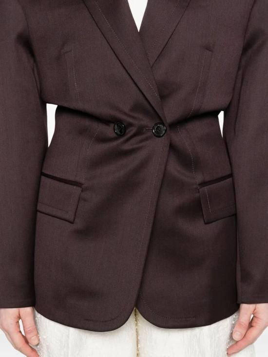 25FW 마그다뷰트림 수트 자켓 104925 BURGUNDY - MAGDA BUTRYM