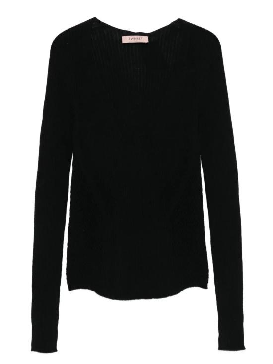 25FW 트윈셋 스웨터 252TT3110 00006 BLACK - TWINSET