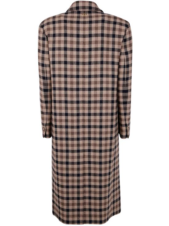 25FW 트윈셋 코트 252TT2430 12885 CAMEL BLACK - TWINSET