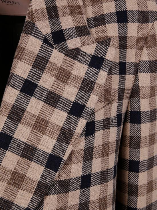 25FW 트윈셋 코트 252TT2430 12885 CAMEL BLACK - TWINSET