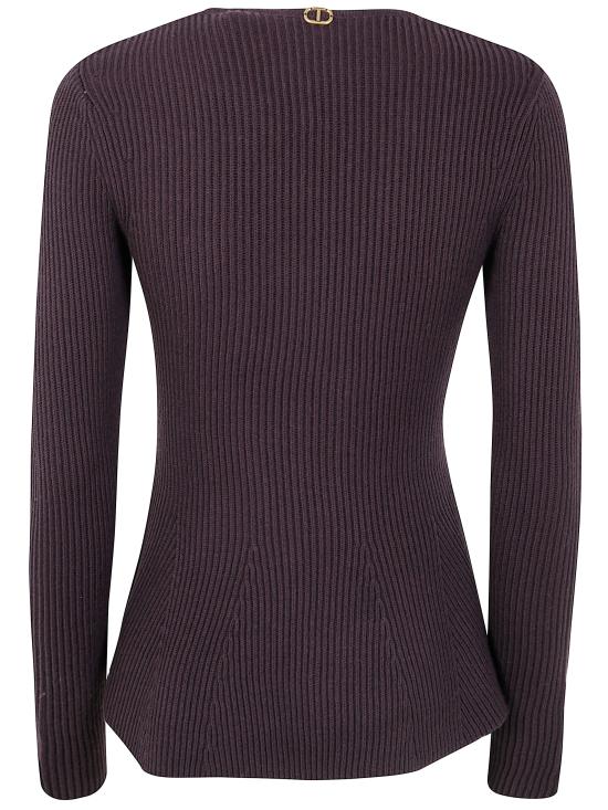 25FW 트윈셋 스웨터 252TT3141 11054 BLACK CHOCOLATE - TWINSET