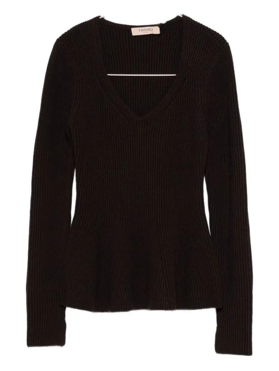 25FW 트윈셋 스웨터 252TT3141 11054 BLACK CHOCOLATE