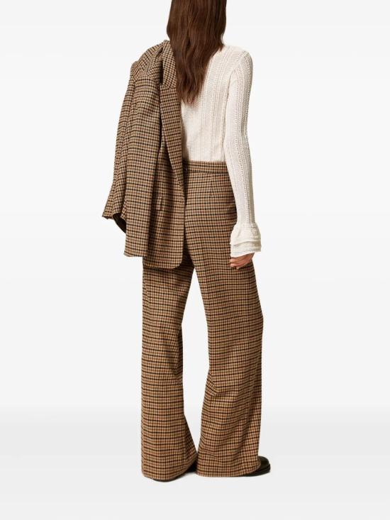 25FW 트윈셋 스트레이트 팬츠 252TT2421 12884 CAMEL BLACK - TWINSET