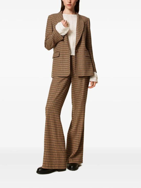 25FW 트윈셋 스트레이트 팬츠 252TT2421 12884 CAMEL BLACK - TWINSET