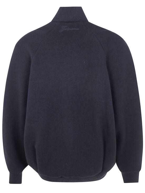 25FW 자크뮈스 봄버 자켓 25HOUW00104 AW00429 990 BLACK - JACQUEMUS