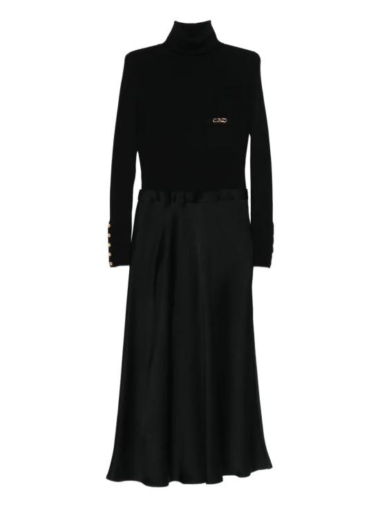 25FW 엘리자베타프랜치 미디 원피스 AM06B56E2 110 NERO - ELISABETTA FRANCHI