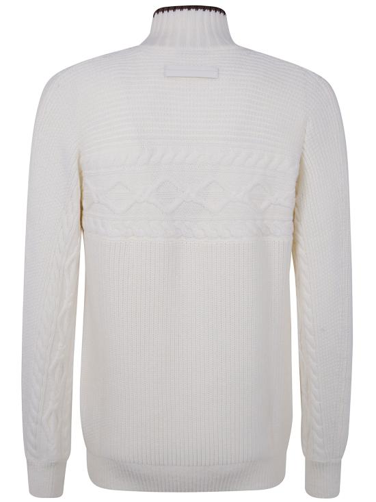 25FW 에르메네질도제냐 터틀넥 UGM59A2 GCT420 105 WHITE - ERMENEGILDO ZEGNA