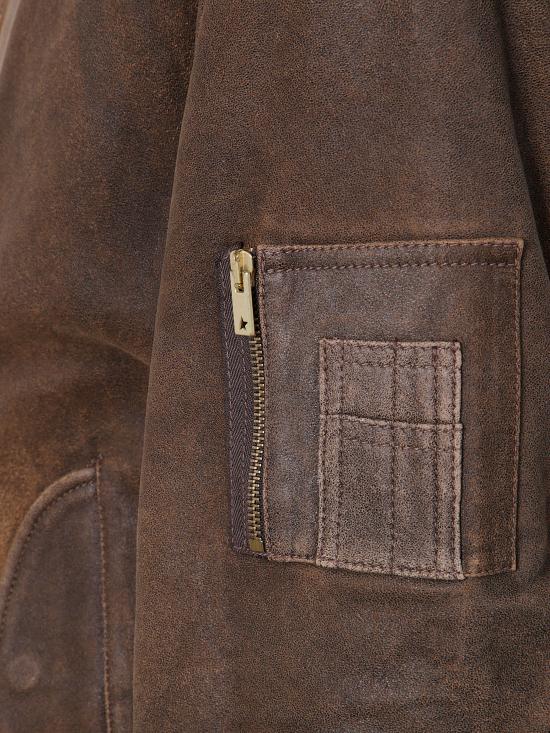 25FW 골든구스 가죽 자켓 GUP02489 P002168 55260 55260 FRENCH ROAST - GOLDEN GOOSE