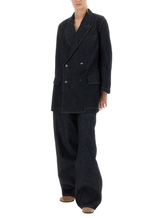 25FW 우마 왕 스트레이트 팬츠 UP3038 UW300 BLUE - UMA WANG