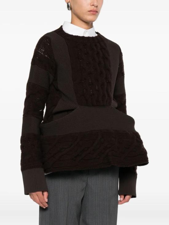 25FW 사카이 스웨터 25 08053 601 BROWN - SACAI