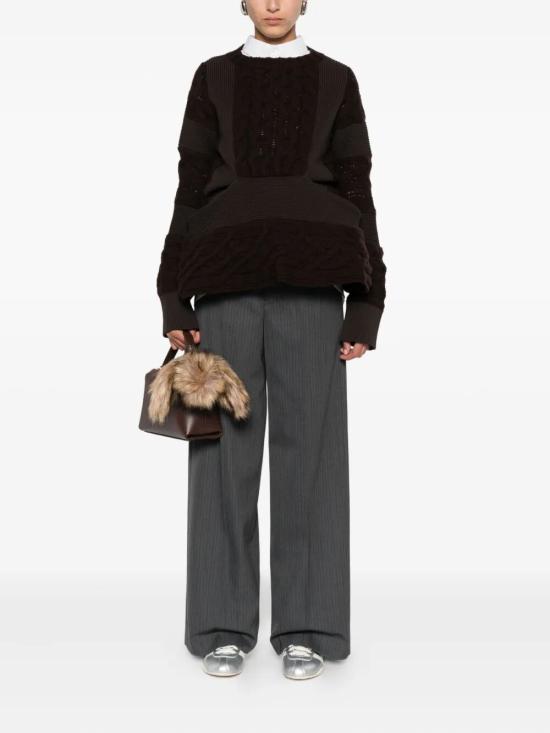25FW 사카이 스웨터 25 08053 601 BROWN - SACAI
