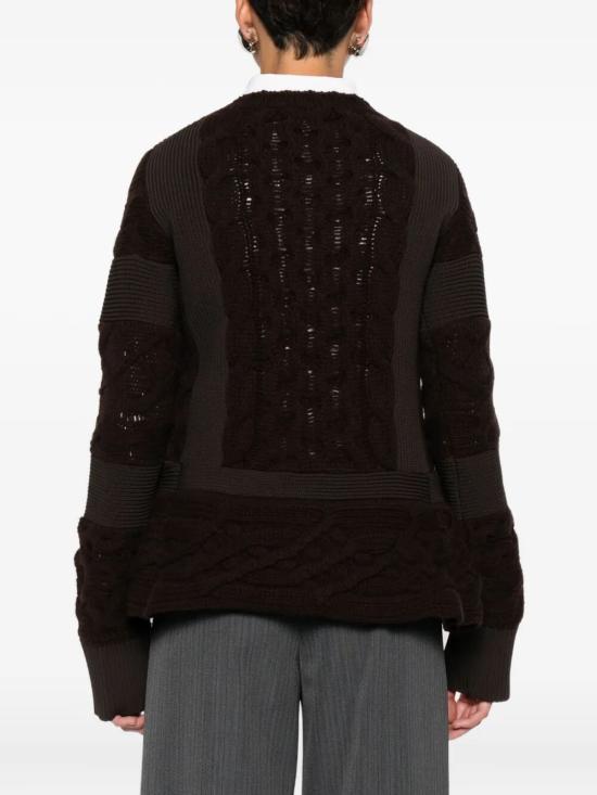 25FW 사카이 스웨터 25 08053 601 BROWN - SACAI