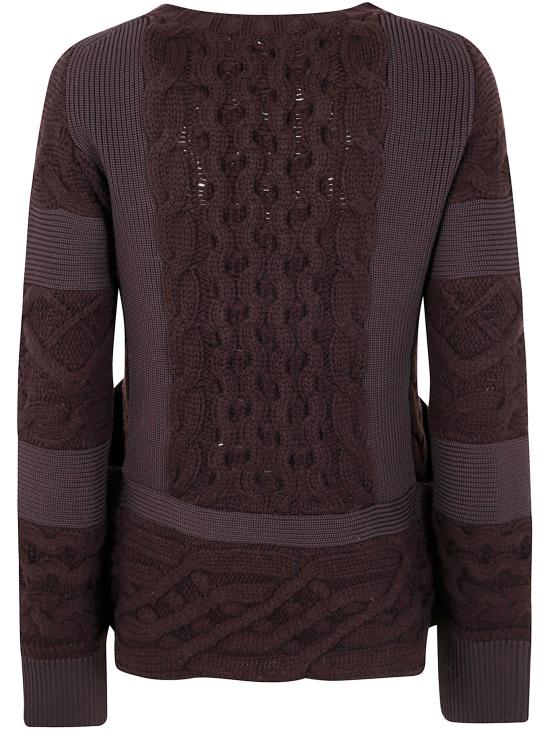 25FW 사카이 스웨터 25 08053 601 BROWN - SACAI