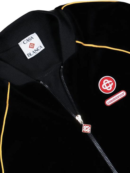 25FW 카사블랑카 후드 티셔츠 M AW25 JTP 421 01 BLACK - CASABLANCA