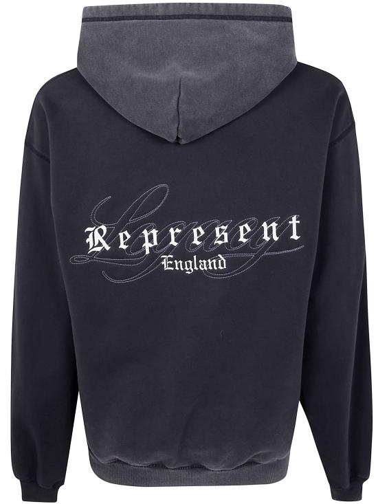 25FW 리프레젠트 후드 티셔츠 MLM100374 06 06 VINTAGE BLACK - REPRESENT
