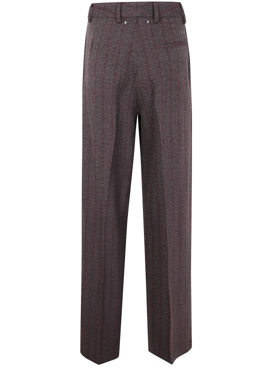 25FW 골든구스 스트레이트 팬츠 GWP02463 P002094 83120 83120 COCOA BROWN TURQUOISE - GOLDEN GOOSE