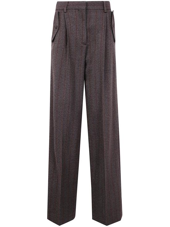 25FW 골든구스 스트레이트 팬츠 GWP02463 P002094 83120 83120 COCOA BROWN TURQUOISE - GOLDEN GOOSE