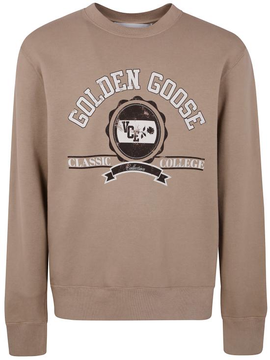 25FW 골든구스 앞면 프린트 코튼 스웨트셔츠 GMP01223 P002144 15200 15200 BEIGE - GOLDEN GOOSE