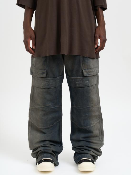 25FW 릭 오웬스 데님 팬츠 MRU02E1346DKDEG78D Grey - RICK OWENS