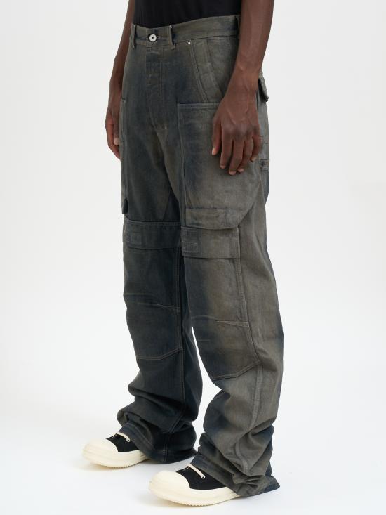 25FW 릭 오웬스 데님 팬츠 MRU02E1346DKDEG78D Grey - RICK OWENS