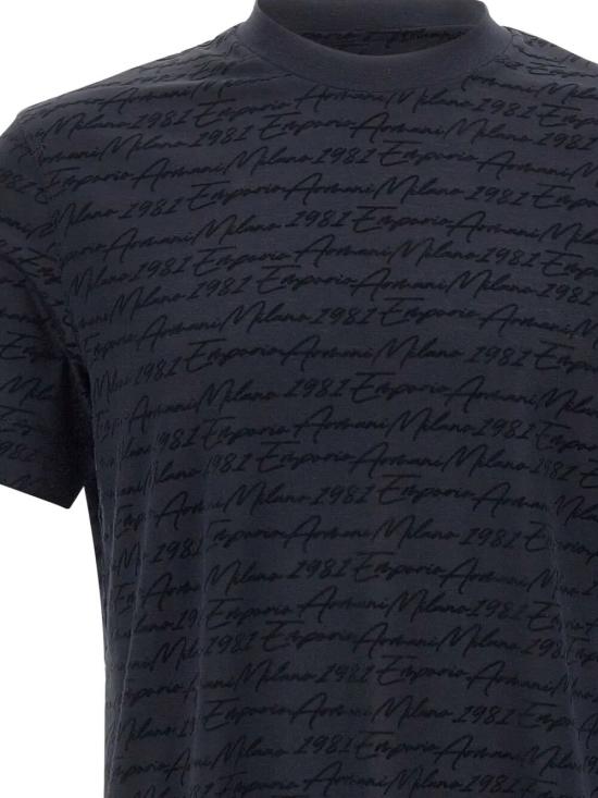 25FW 엠포리오 아르마니 탑 EM002957 AF10017 FB308 NAVY FANCY NR 1 MIX - EMPORIO ARMANI