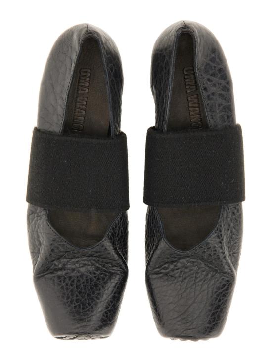 25FW 우마 왕 플랫 슈즈 US9028 UW900 BLACK - UMA WANG