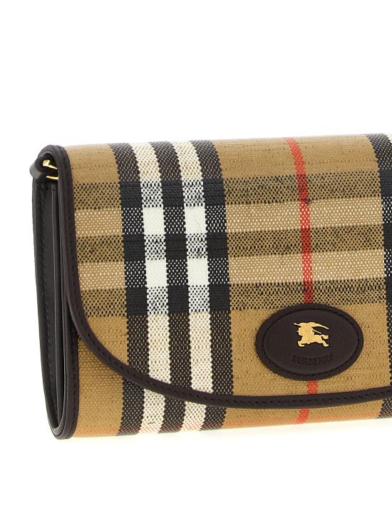 26FW 버버리 하이랜드 체인 스트랩 월렛 8112274SAND Multicolor - BURBERRY