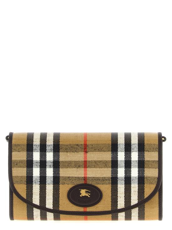 26FW 버버리 하이랜드 체인 스트랩 월렛 8112274SAND Multicolor