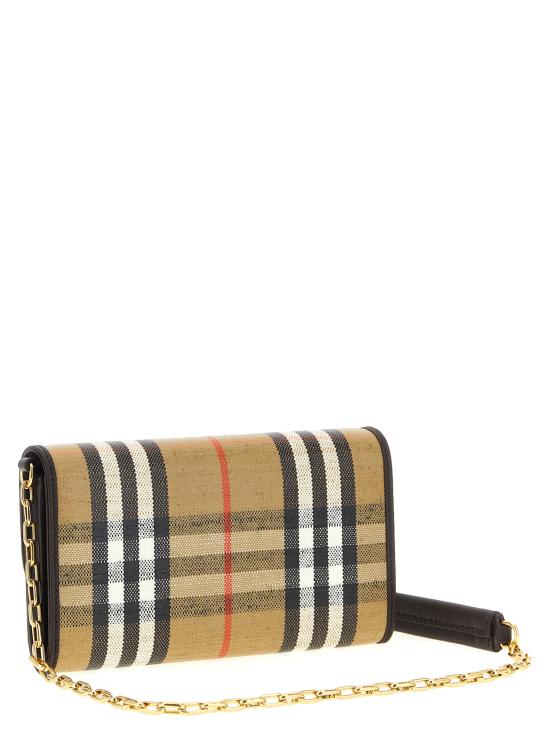 26FW 버버리 하이랜드 체인 스트랩 월렛 8112274SAND Multicolor - BURBERRY