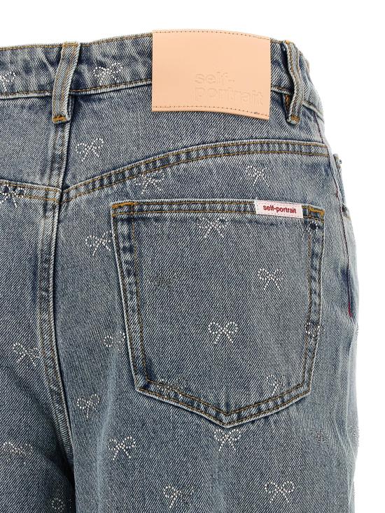 25FW 셀프 포트레이트 데님 팬츠 PF25832PBLBLUE Blue - SELF PORTRAIT