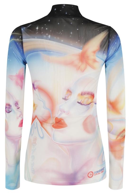 25FW 카사블랑카 긴팔 티셔츠 WPF25JTP028 097 White - CASABLANCA