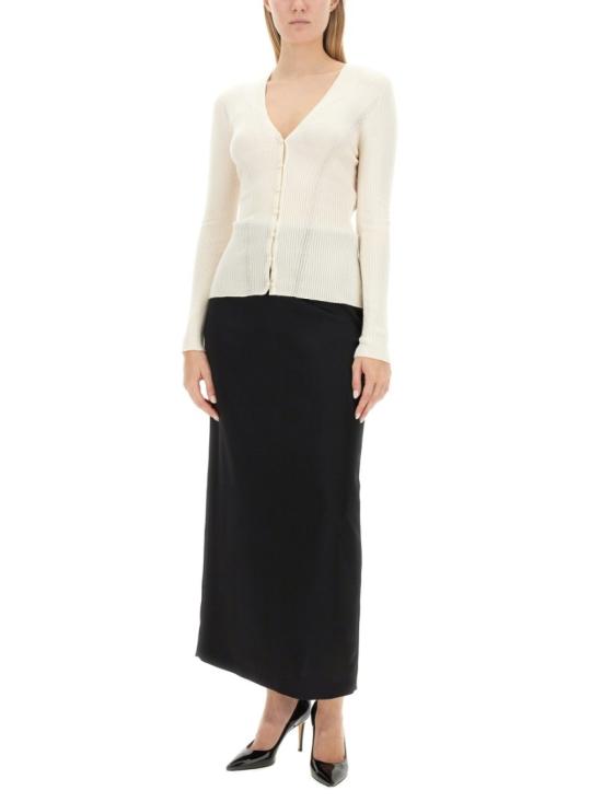  랑방 롱 스커트 RW ST0003 5822 H2310 Black - LANVIN
